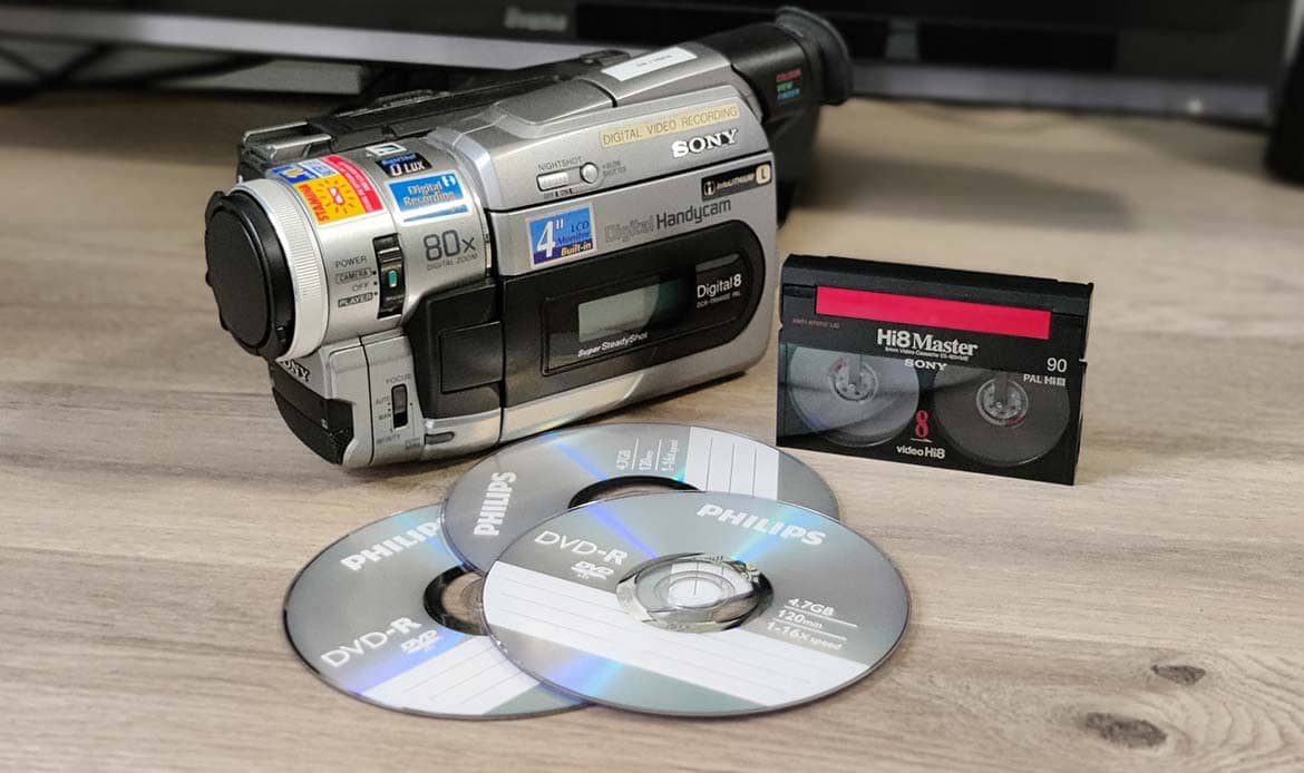 Hi8 sur DVD : transfert des cassettes HI8 sur DVD