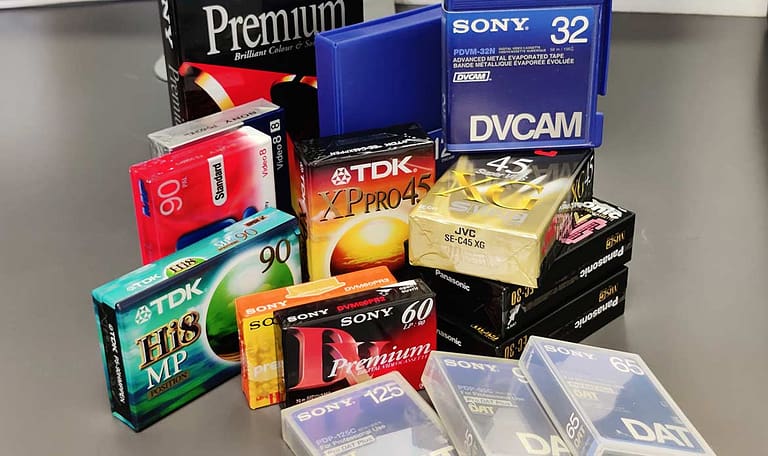 Numérisation de cassettes VHS, VHSc, HI8, Vidéo8, MiniDV 